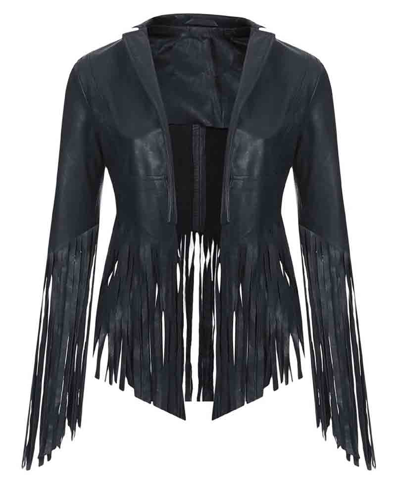 Cheryl Cole Fringed Leather Jacket