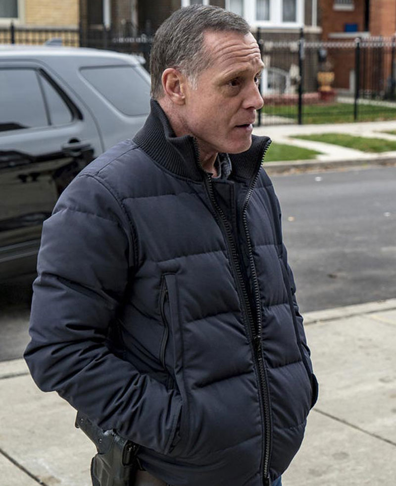 Chicago PD S07 Jason Beghe Black Jacket