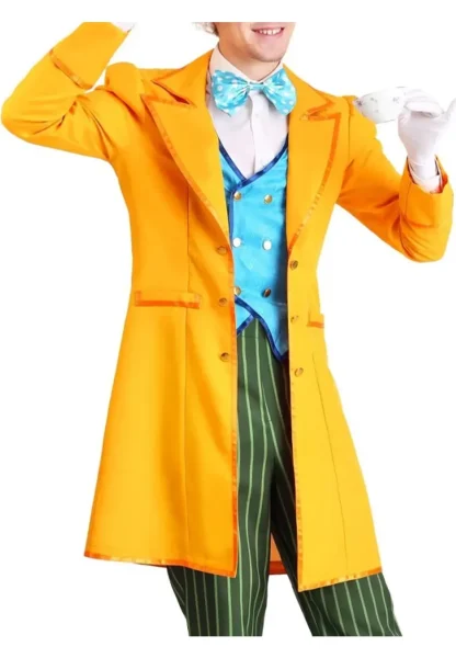 Classic Mad Hatter Costume Yellow Coat