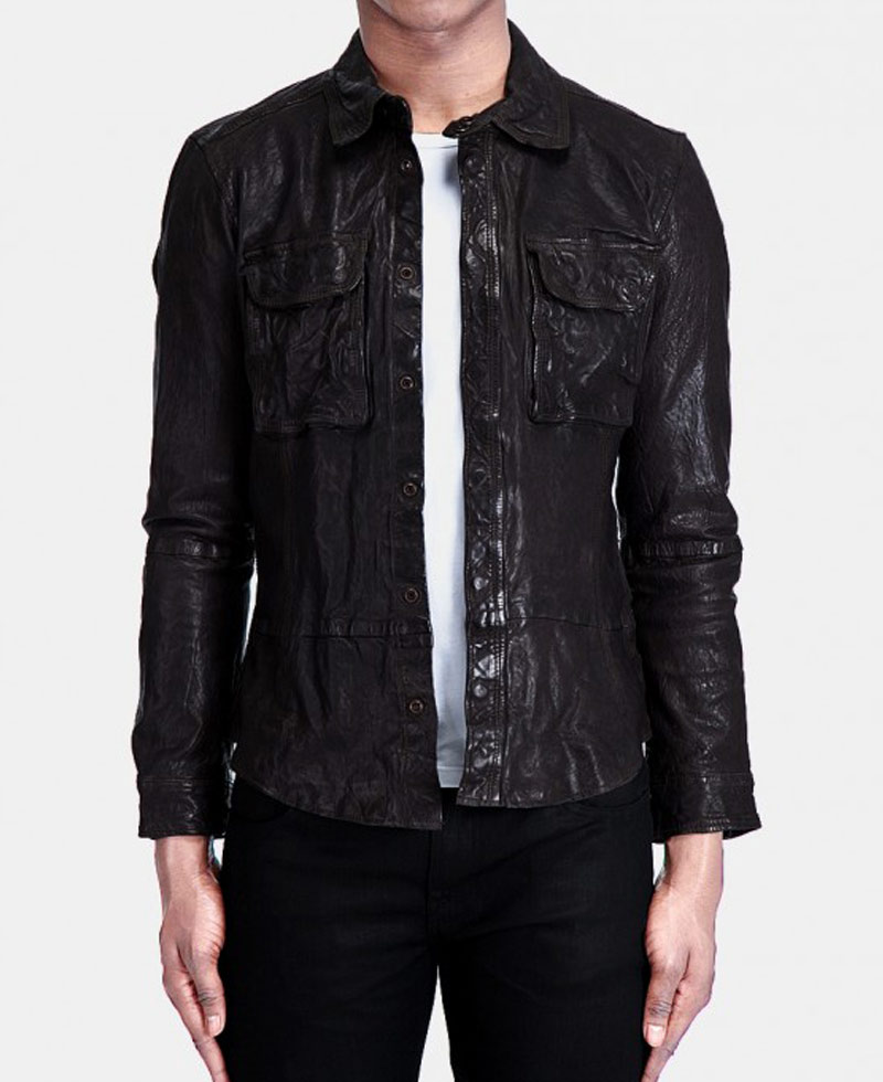 John Pope Falling Skies Colin Cunningham Leather Jacket