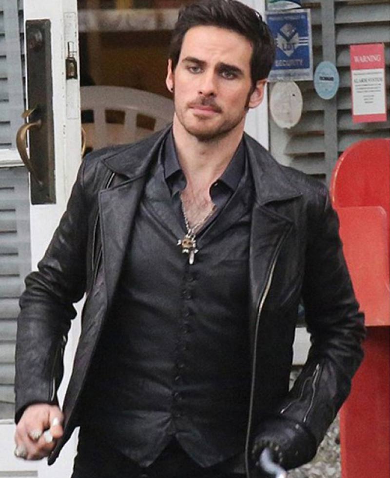 Biker Style Once Upon a Time Killian Jones Leather Jacket