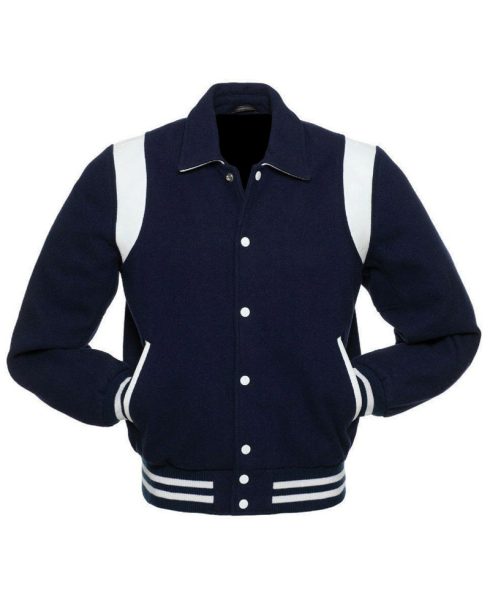 Men's Varsity College Collared Jacket