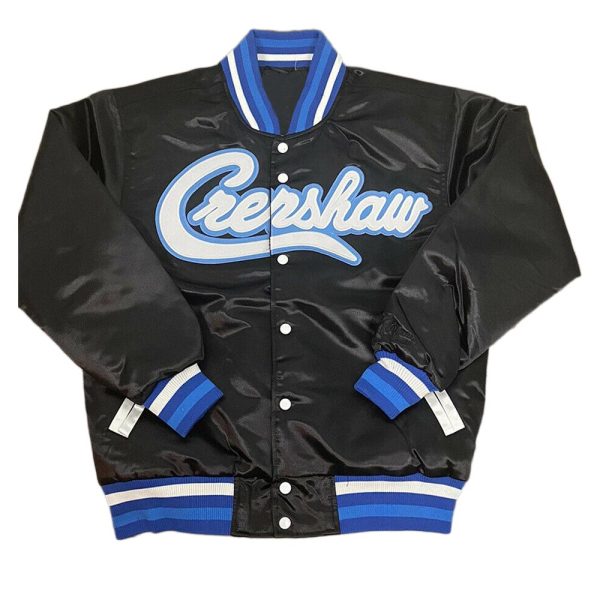Crenshaw James 23 Varsity Black Jacket