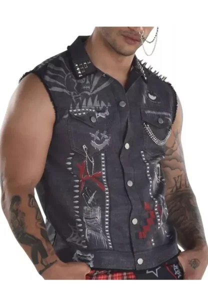 Cyberpunk Chambray Vest