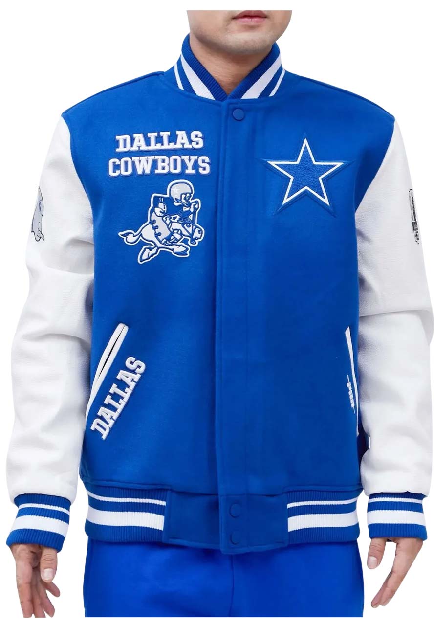 Dallas Cowboys Blue Varsity Jacket