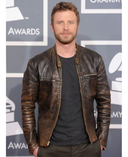 Dierks Bentley Distressed Leather Jacket