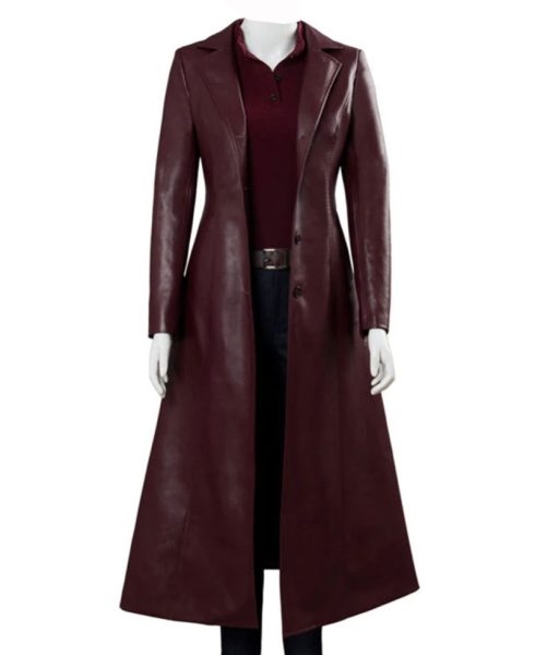 Dark Phoenix Sophie Turner Leather Coat