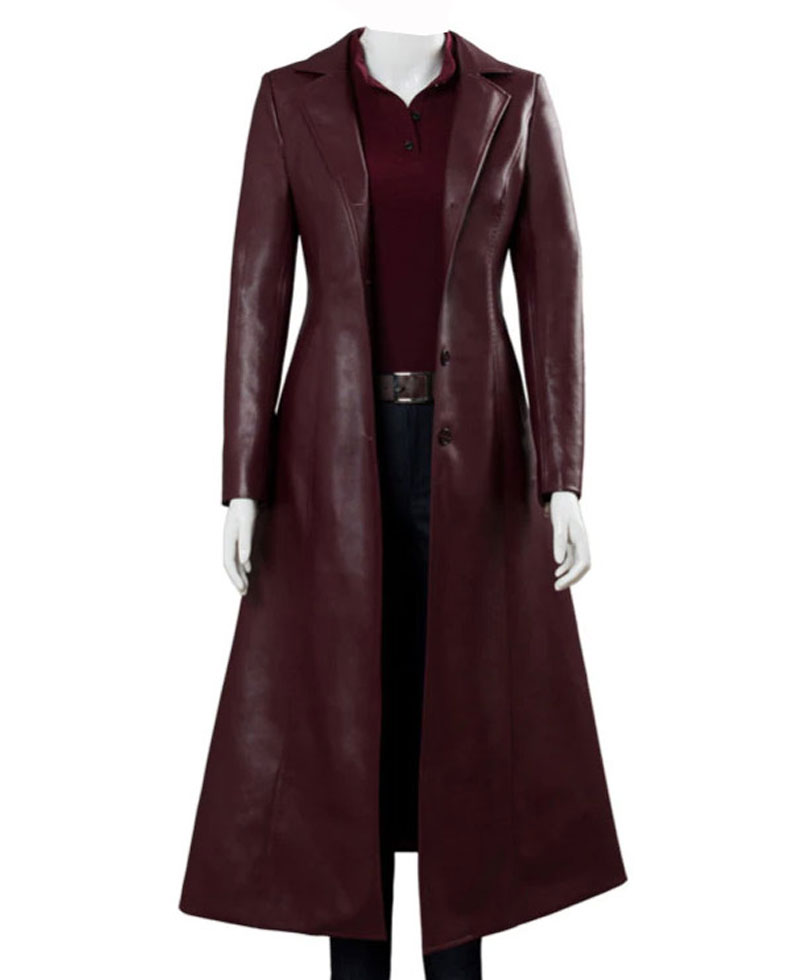 Dark Phoenix Sophie Turner Leather Coat