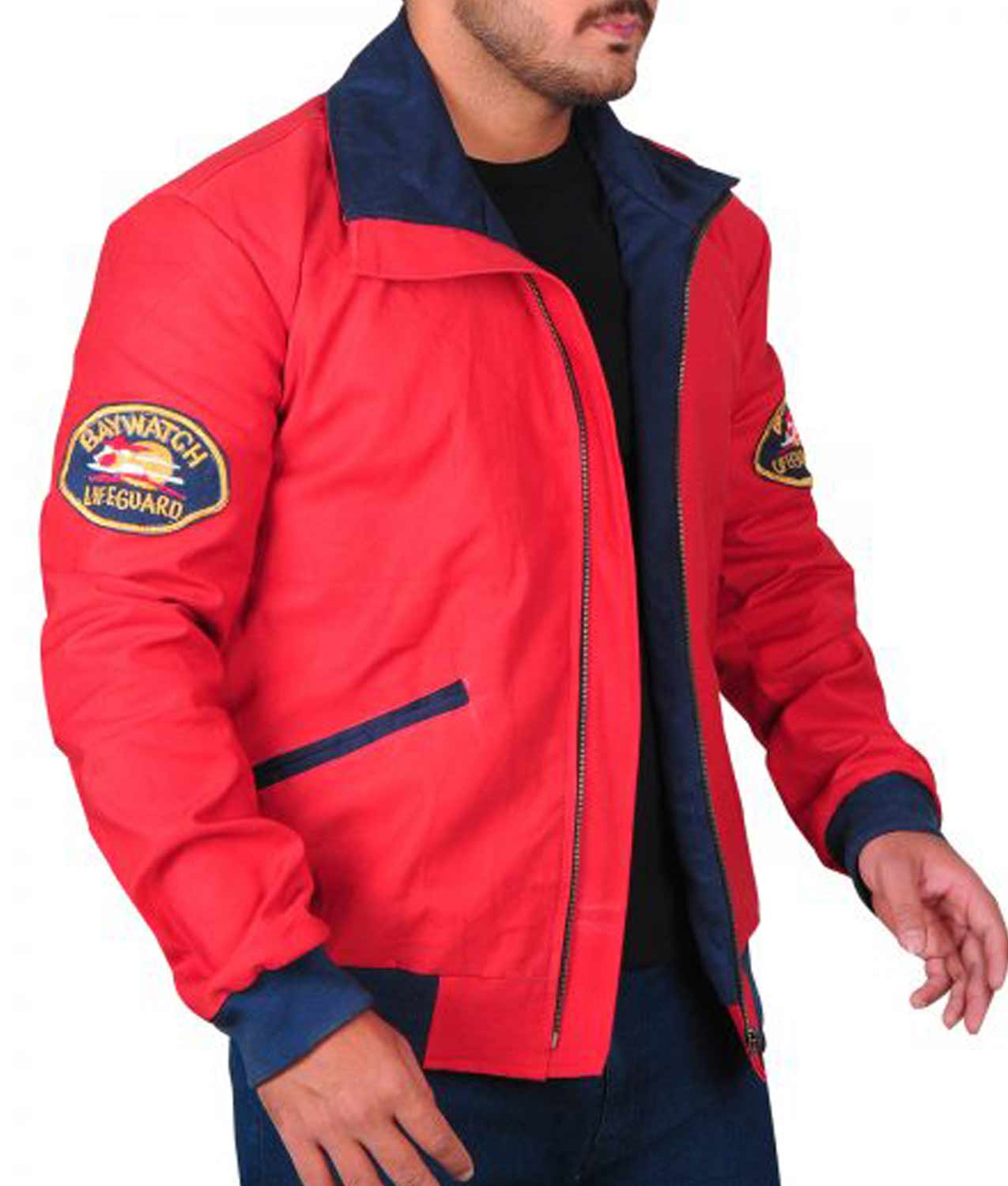 David Hasselhoff Red Baywatch Jacket
