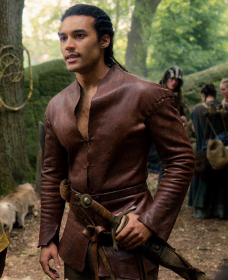 Devon Terrell Cursed Belted Leather Jacket