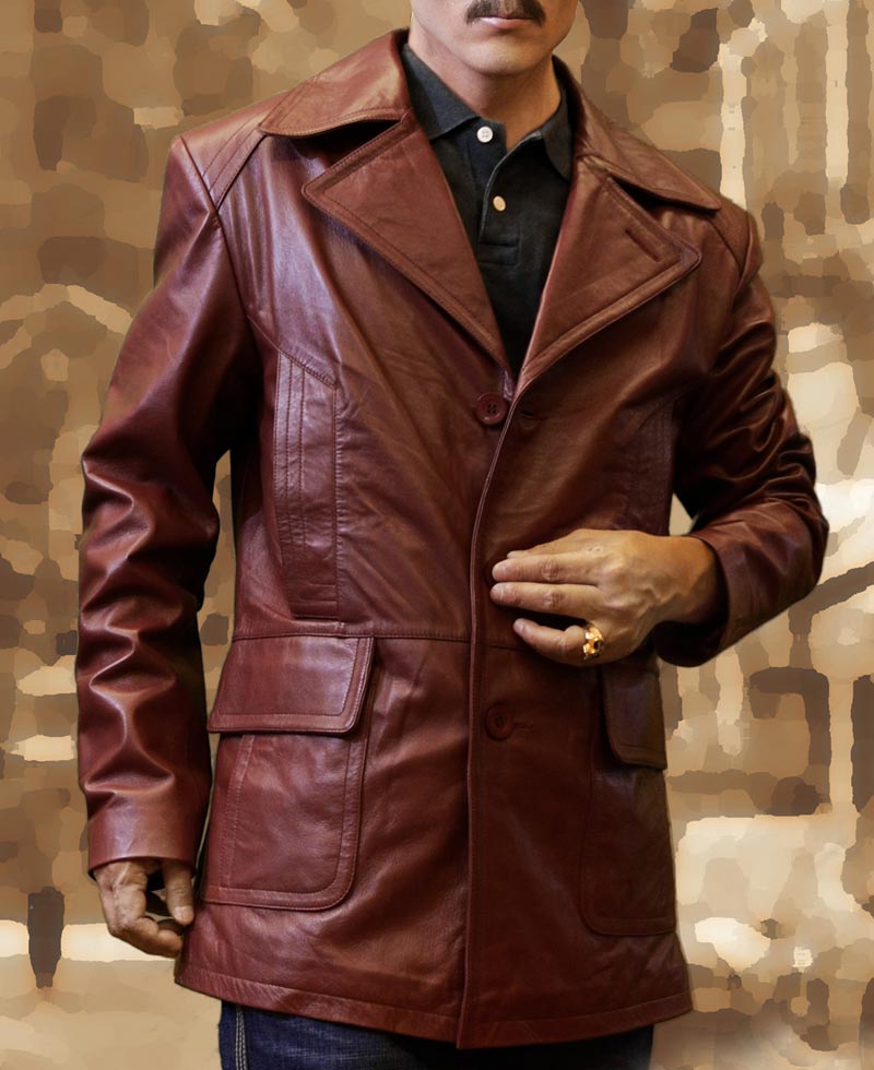 Donnie Brasco Film Johnny Depp Brown Leather Jacket