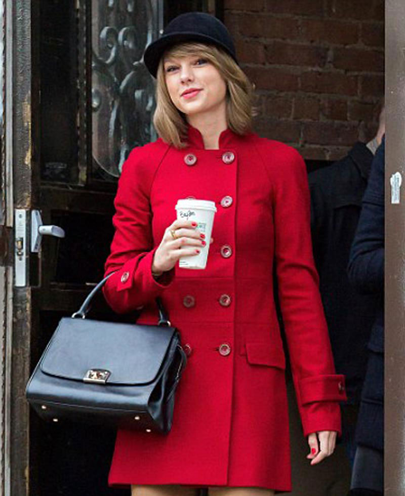 Taylor Swift Red Wool Coat