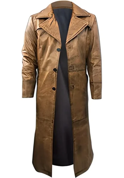Duster Leather Brown Coat