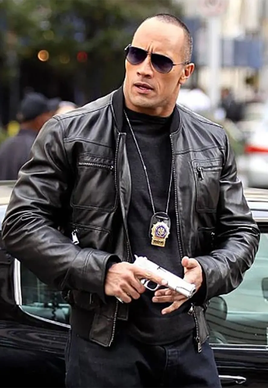 Dwayne Johnson The Rock Leather Jacket
