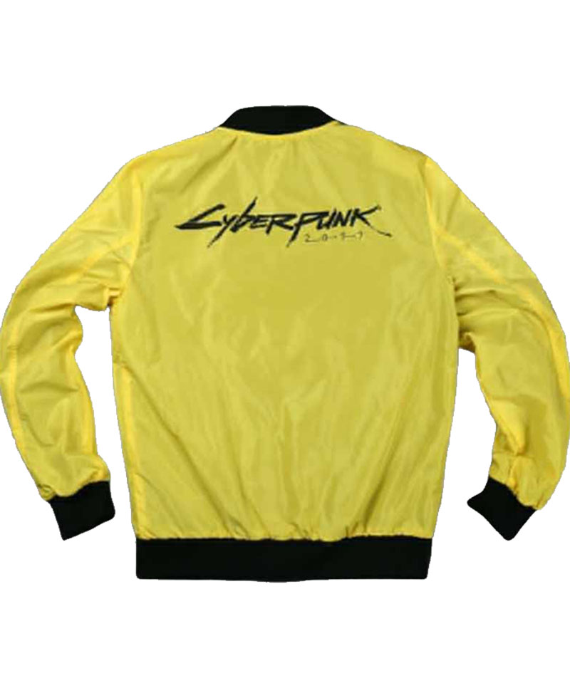 Cyberpunk Yellow Bomber Jacket