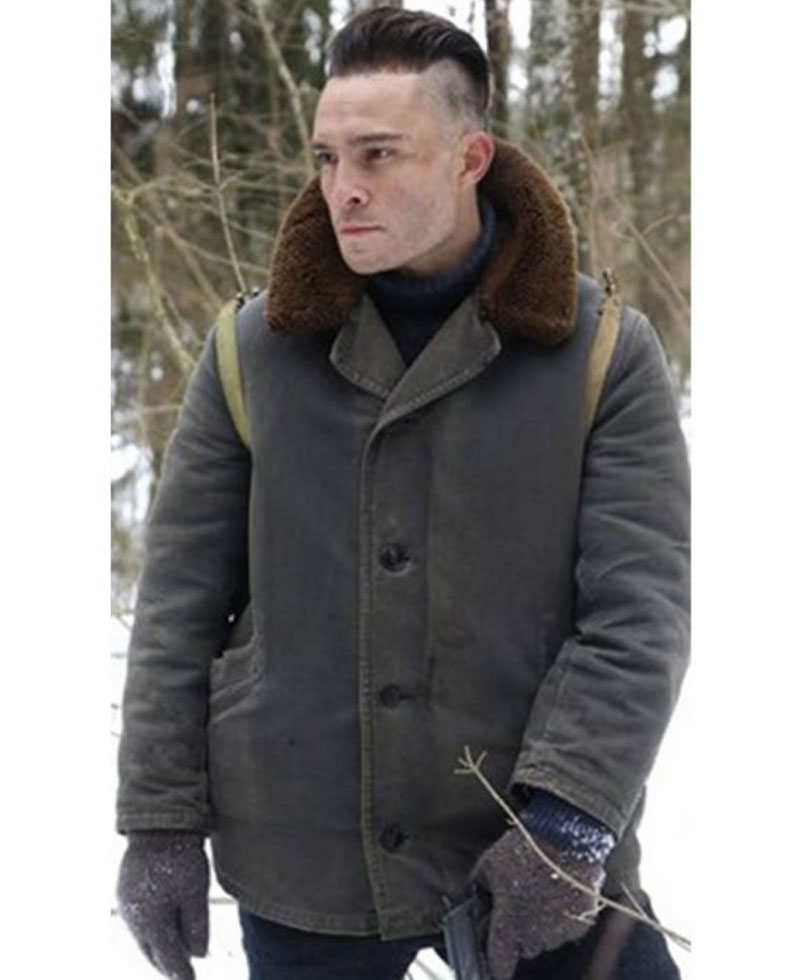 Enemy Lines Ed Westwick Grey Jacket