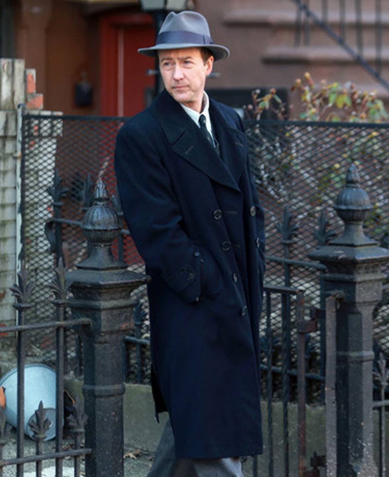 Edward Norton Motherless Brooklyn Wool Coat