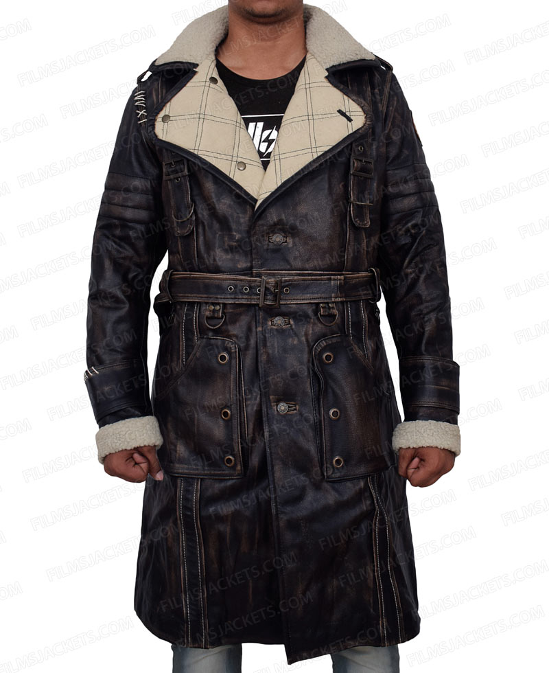 Fallout 4 Elder Maxson Battlecoat with Fur Collar