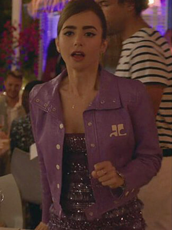 Emily in Paris S2 Emily Cooper Purple Jacket