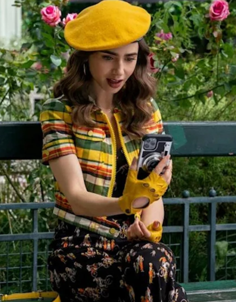 Emily In Paris S2 Lily Collins Yellow Jacket
