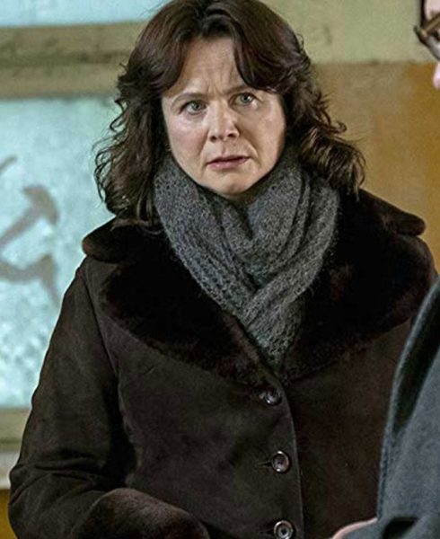 Emily Watson Chernobyl Shearling Coat