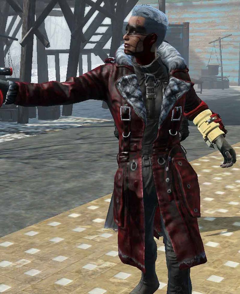 Fallout 4 Nuka Raider Red Leather Coat