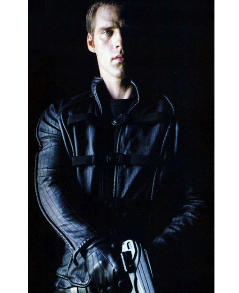 John Crichton Farscape Ben Browder Black Leather Jacket