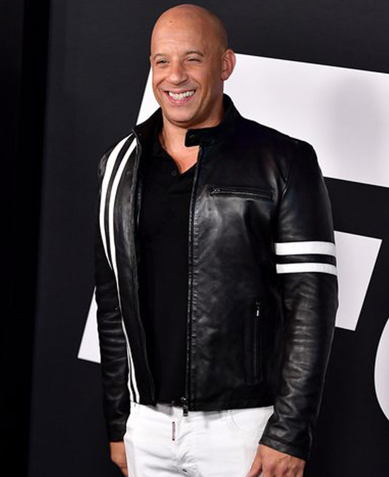 Fast and Furious 8 Premiere Vin Diesel Leather Jacket