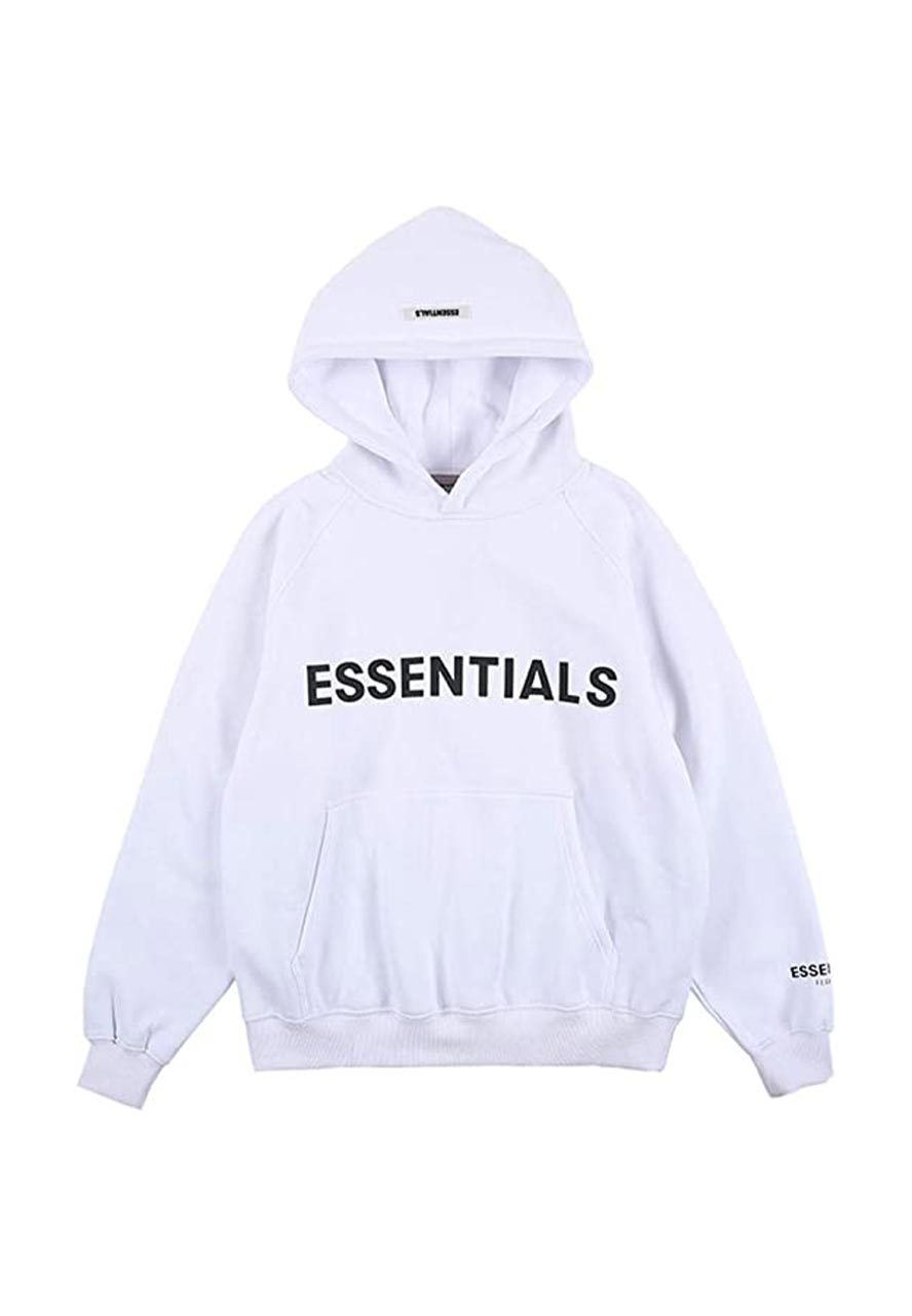 Fear Of God Essentials White Hoodie