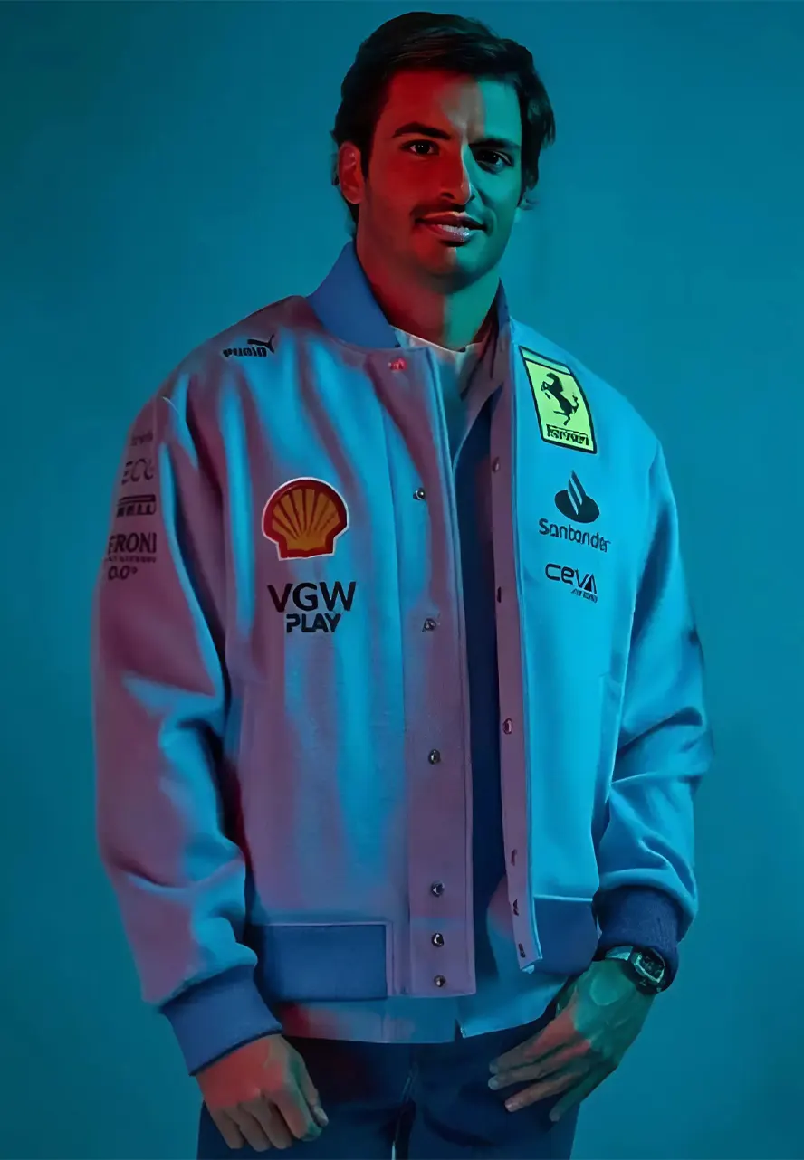 Ferrari Miami Wool Varsity Jacket