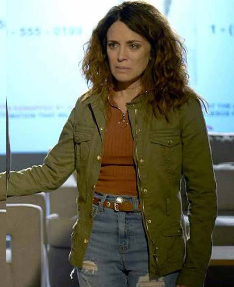 Alanna Ubach Filthy Rich Green Jacket
