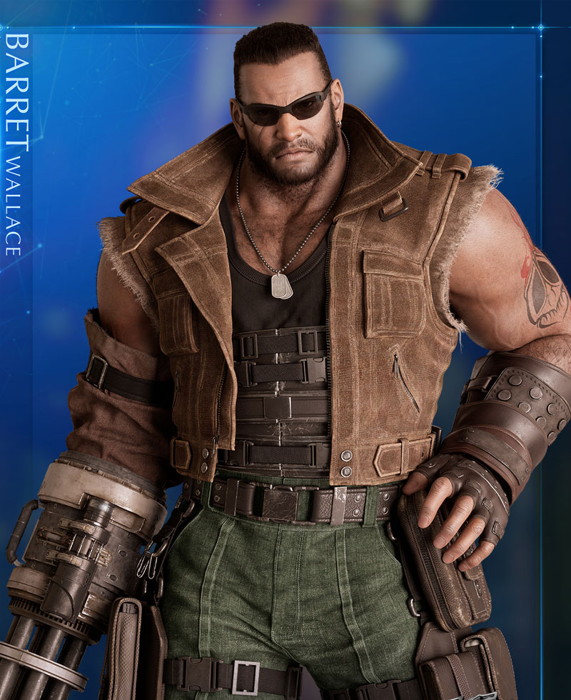 Final Fantasy 7 Barret Wallace Brown Vest