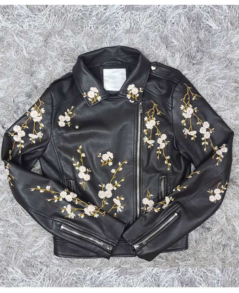 Find Me in Paris Jessica Lord Cropped Leather Jacket