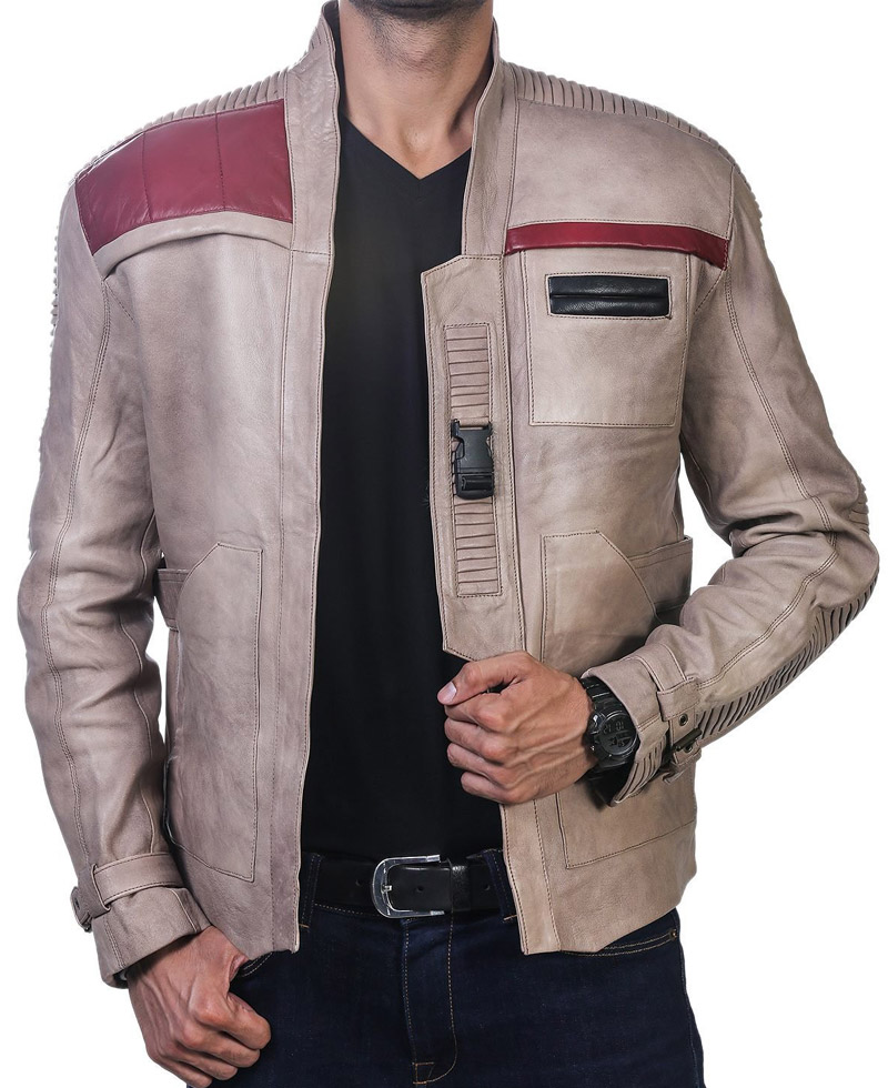 Star Wars Poe Dameron and Finn Leather Jacket