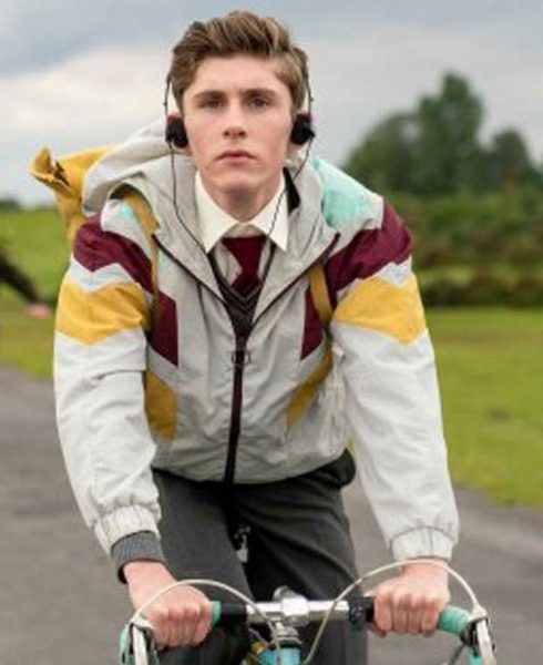 Fionn O'Shea Dating Amber Bomber Style Jacket