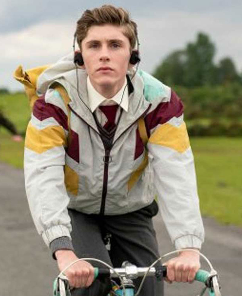 Fionn O'Shea Dating Amber Bomber Style Jacket