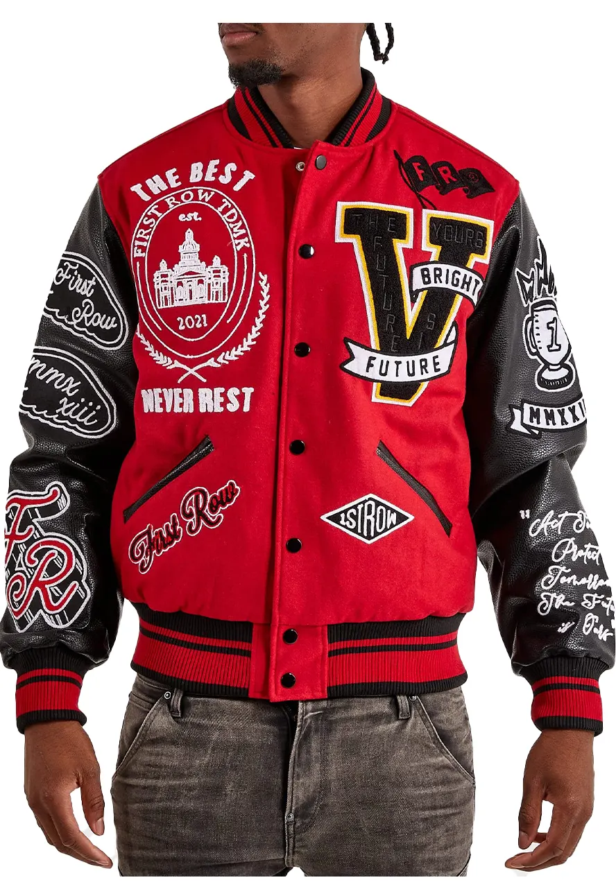 First Row The Best Never Rest Varsity Jacket