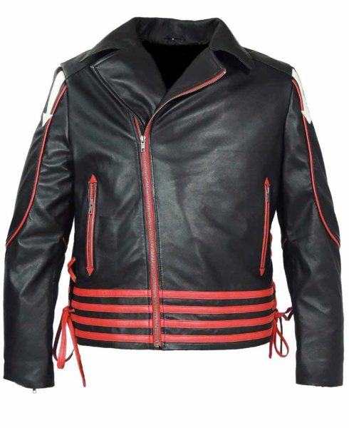 Freddie Mercury Concert Black Leather Jacket
