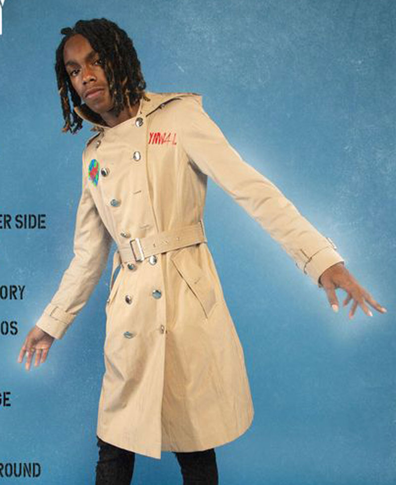 YNW Melly Freddy Krueger Trench Coat