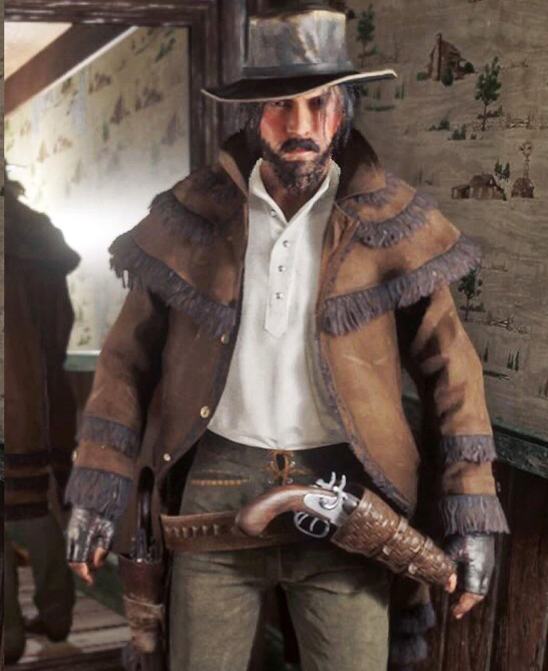Riggs Red Dead Redemption 2 Fringe Coat