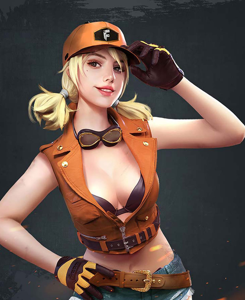 Garena Free Fire Misha Orange Vest