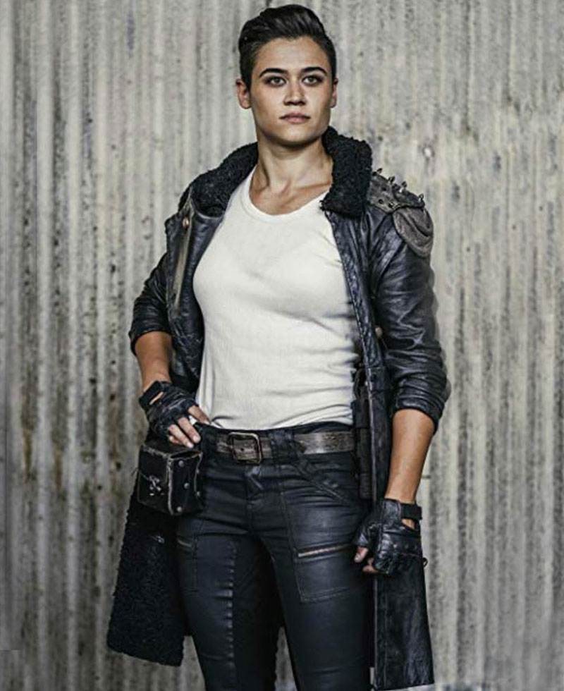 Z Nation Katy M O'Brian Leather Coat