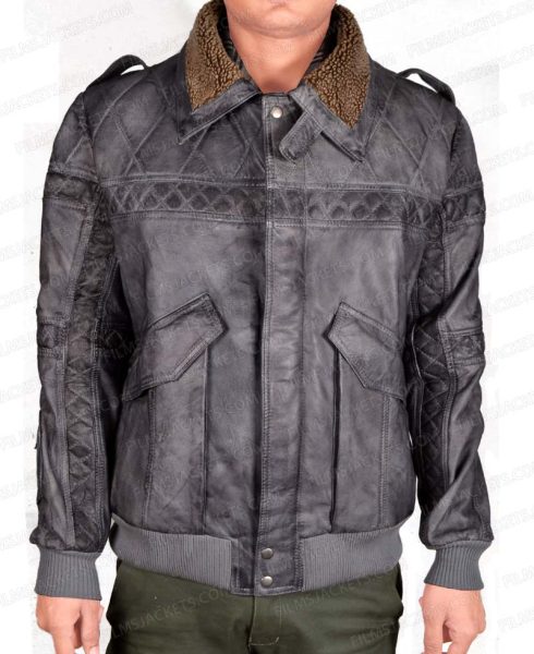 Pilou Asbæk Ghost in the Shell Batou Leather Jacket