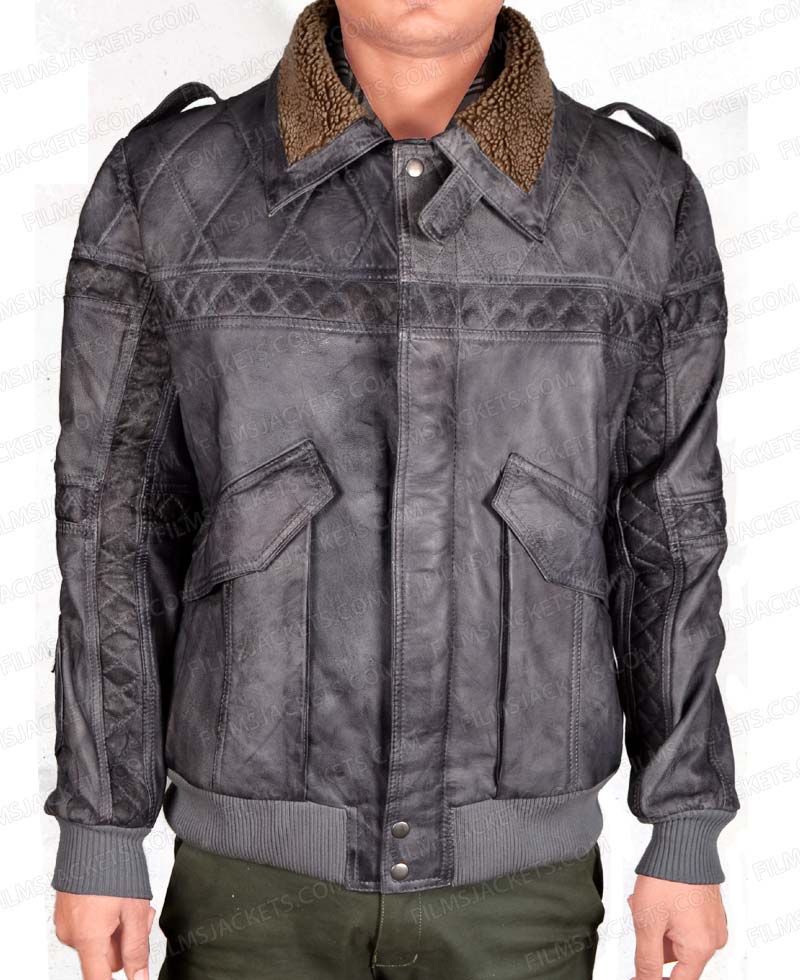 Pilou Asbæk Ghost in the Shell Batou Leather Jacket