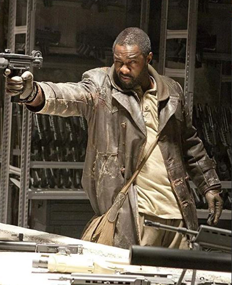 Ghost Rider Idris Elba Brown Leather Coat