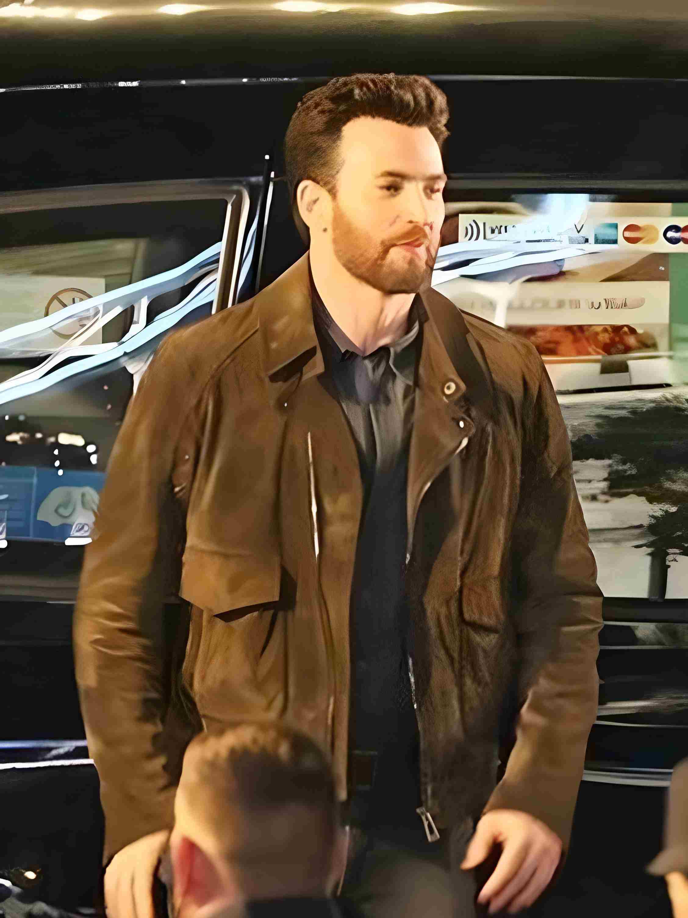 Ghosted Chris Evans Suede Jacket