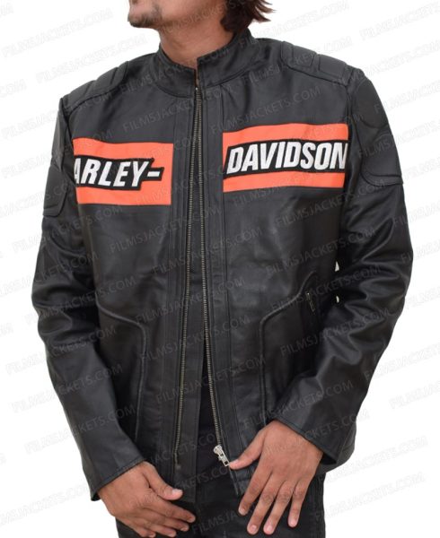 Biker Style Goldberg Harley Davidson Leather Jacket
