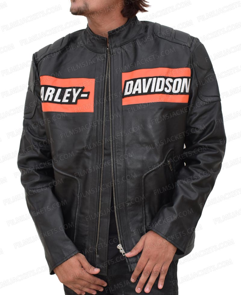Biker Style Goldberg Harley Davidson Leather Jacket