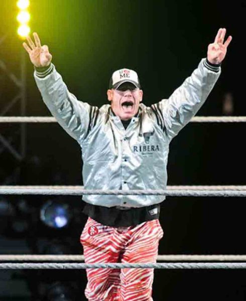 Goofy Ribera John Cena Varsity Bomber Jacket