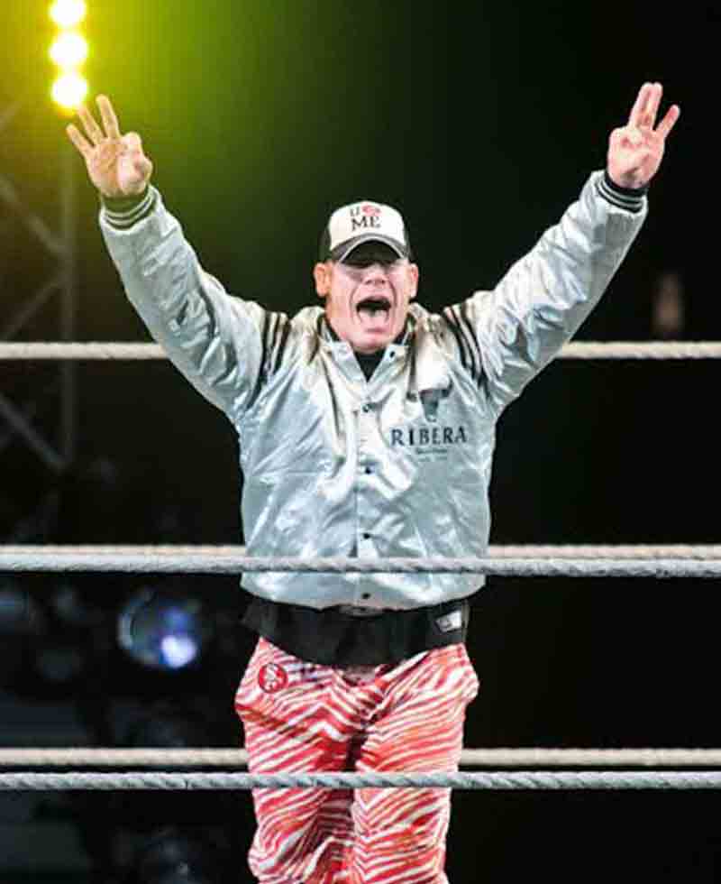 Goofy Ribera John Cena Varsity Bomber Jacket